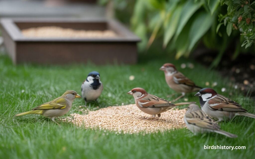 white millet bird food