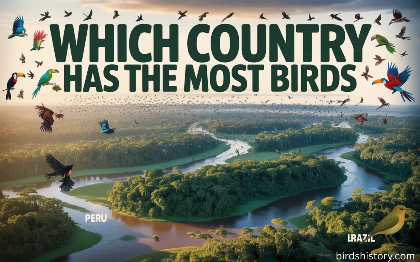 which country has the most birds