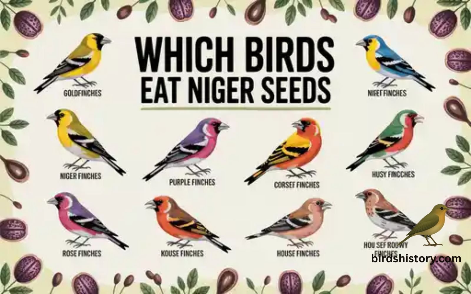 Which Birds Eat Niger Seeds
